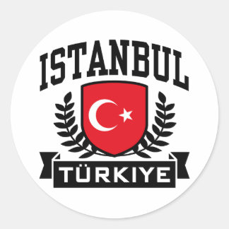Istanbul Classic Round Sticker