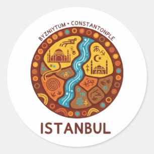 ISTANBUL CLASSIC ROUND STICKER