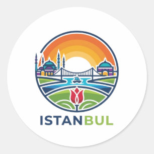 ISTANBUL CLASSIC ROUND STICKER