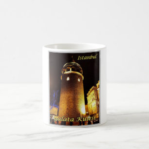 Istanbul - Galata Kulesi at Night - Turkey - Coffee Mug