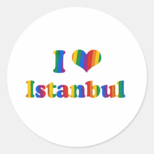 ISTANBUL GAY PRIDE CLASSIC ROUND STICKER