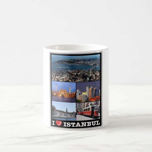 Istanbul - I Love - Turkey - Coffee Mug (Center)