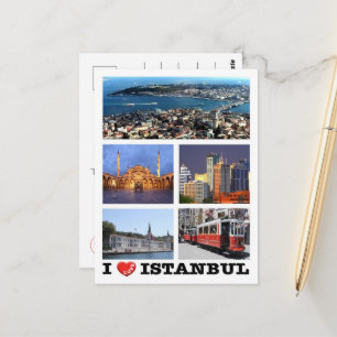 Istanbul - I Love - Turkey - Postcard