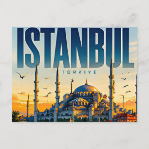 🌅 Istanbul Modern Skyline City Style 🌅 Postcard