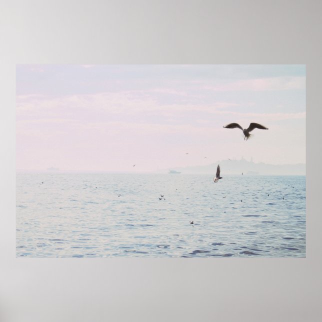Istanbul. Nautical travel. Water minimalist photo Poster (Front)