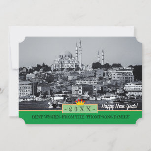 Istanbul Panorama & Happy New Year! Card /20XX
