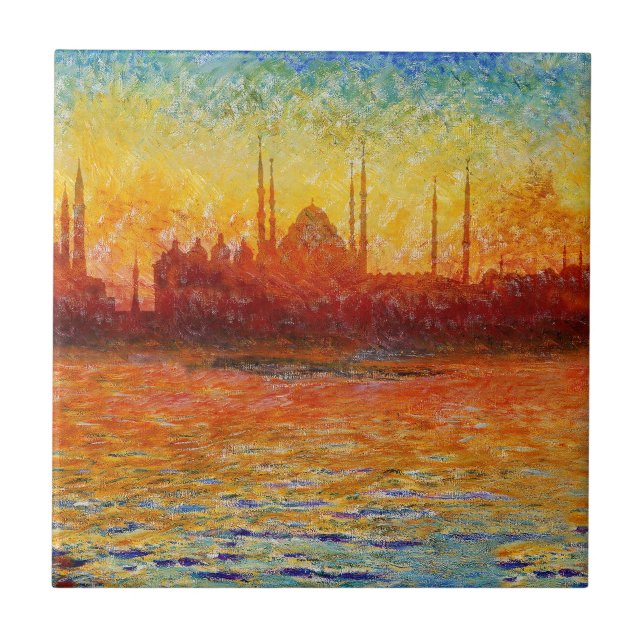 Istanbul Skyline 3 Tile (Front)