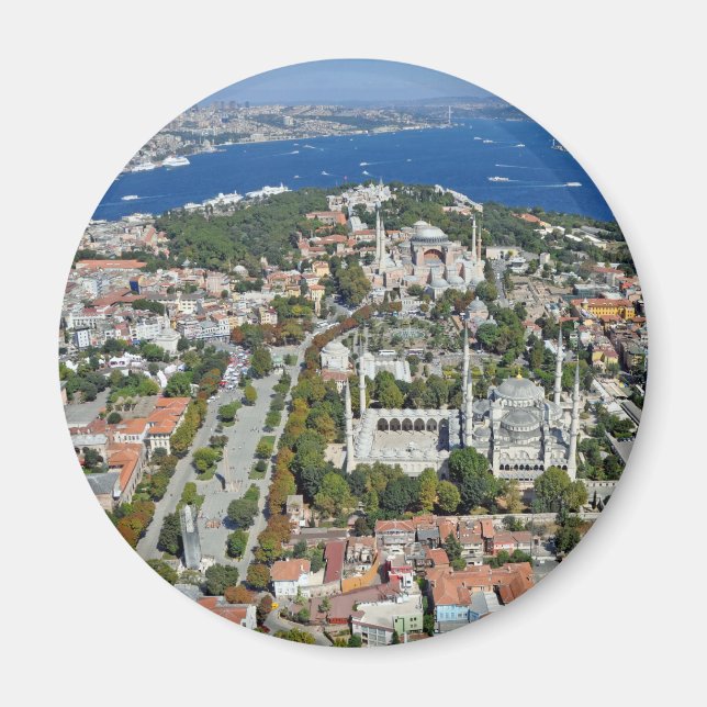 Istanbul - Sultanahmet (Round Magnet) Magnet (Front)