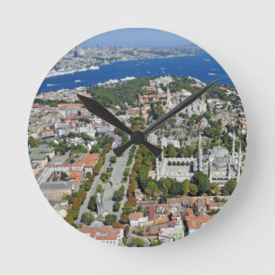 Istanbul - Sultanahmet (wall clock) Round Clock