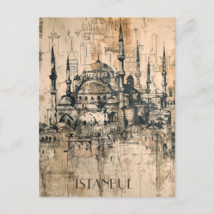 Istanbul Travel Postcard