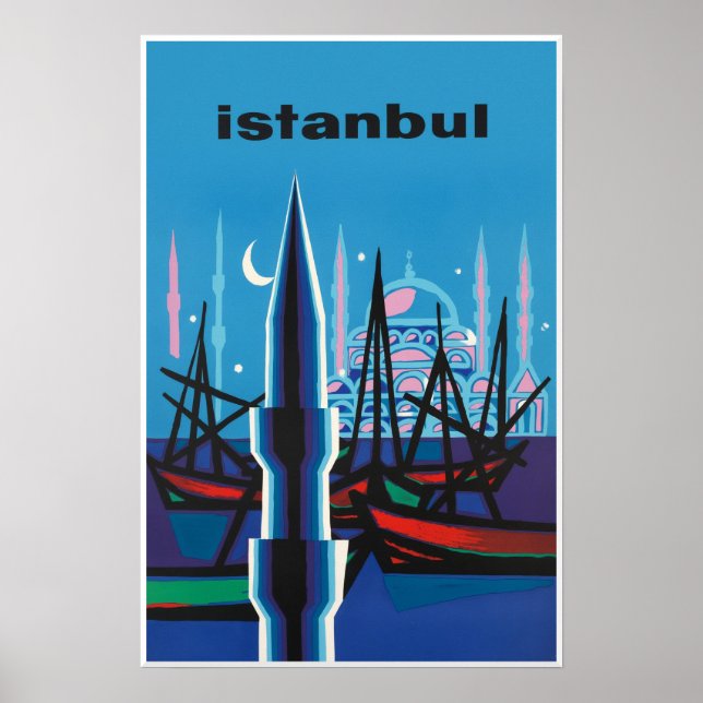 Istanbul travel poster  (Front)