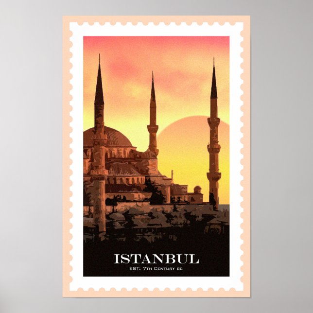 Istanbul Travel Poster  (Front)