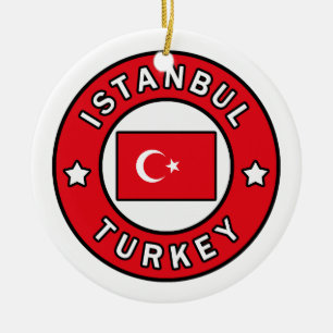 Istanbul Turkey Ceramic Tree Decoration