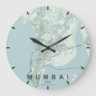 Istanbul Turkey City Map Minimal Large Clock