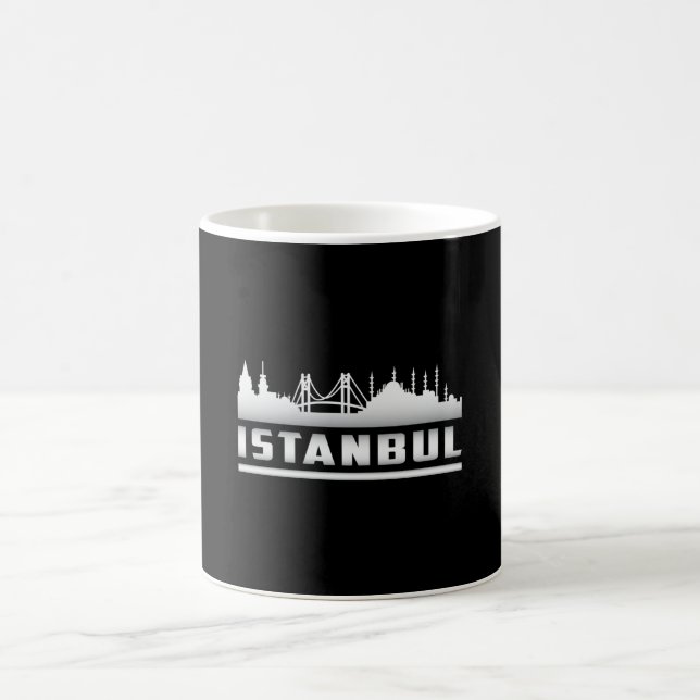 Istanbul Turkey City Skyline Cityscape Funny Gift Coffee Mug (Center)