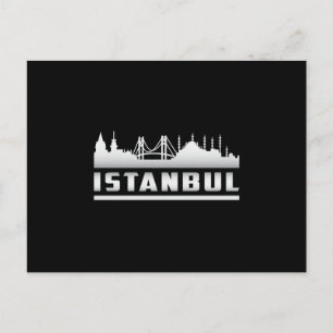 Istanbul Turkey City Skyline Cityscape Funny Gift Postcard