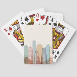 Istanbul, Turkey   City Skyline Playing Cards