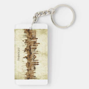 Istanbul Turkey Cityscape Key Ring