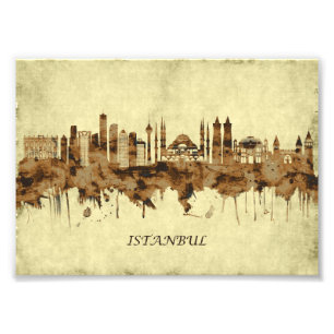 Istanbul Turkey Cityscape Photo Print