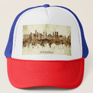 Istanbul Turkey Cityscape Trucker Hat