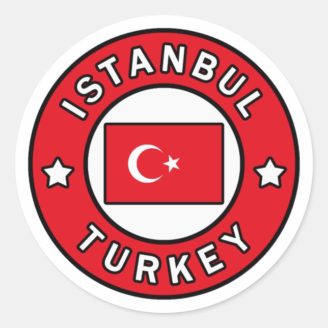 Istanbul Turkey Classic Round Sticker (Front)