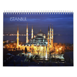  Istanbul Turkey Europe Blue Mosque Photography Calendar