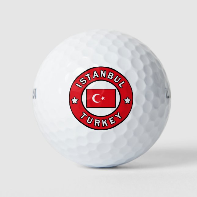 Istanbul Turkey Golf Balls (Front)