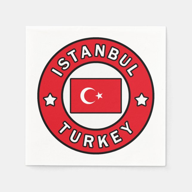 Istanbul Turkey Napkin (Front)