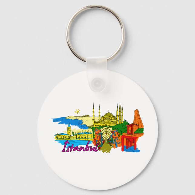 Istanbul - Turkey.png Key Ring (Front)