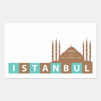 Istanbul, Turkey Rectangular Sticker