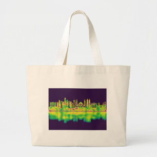 Istanbul Turkey Skyline Large Tote Bag