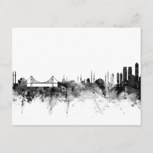 Istanbul Turkey Skyline Postcard
