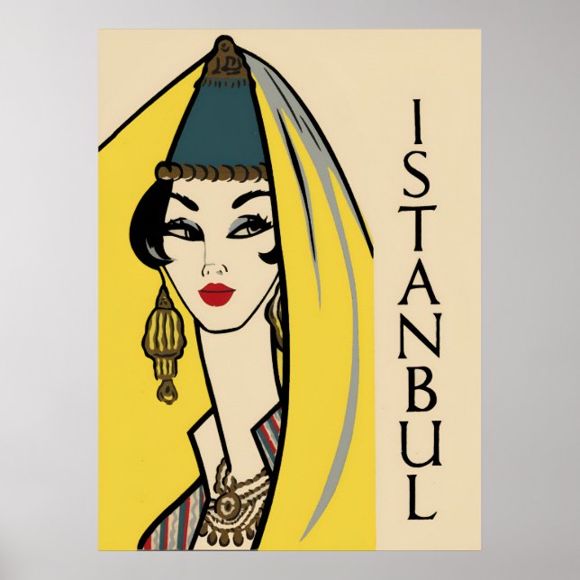 Istanbul, Turkey travel poster  (Front)