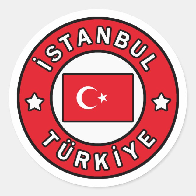 İstanbul Türkiye Classic Round Sticker (Front)