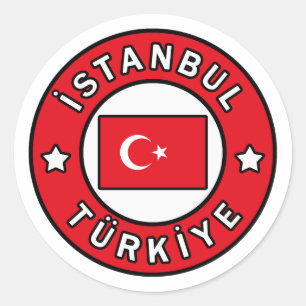 İstanbul Türkiye Classic Round Sticker