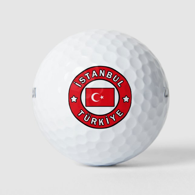 İstanbul Türkiye Golf Balls (Front)