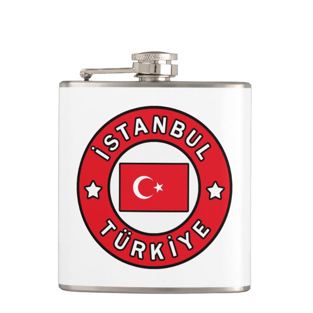 İstanbul Türkiye Hip Flask (Front)