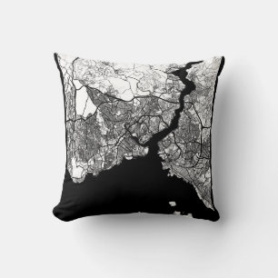 Istanbul Türkiye Map Cushion