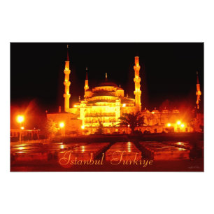 Istanbul Turkiye Mosque Photographic Print