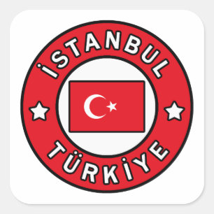 İstanbul Türkiye Square Sticker