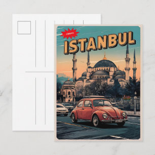 Istanbul turkiye travel vintage souvenirs gifts postcard