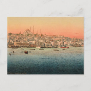 Istanbul  - view from the bridge postcard