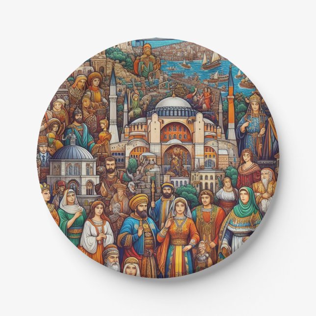 Istanbul's Culture Paper Plate (Front)