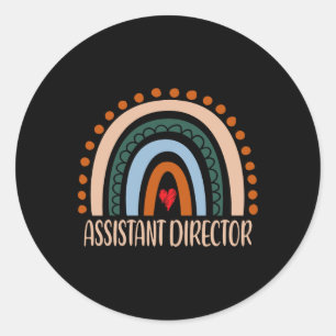 Istant Director Rainbow Appreciation Day Back To S Classic Round Sticker