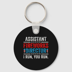 Istant Fireworks Director Funny 4th Of July Men Wo Key Ring