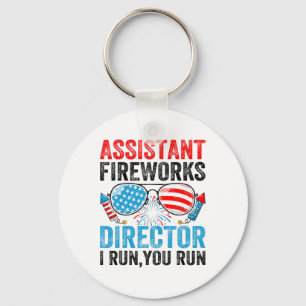 Istant Fireworks Director Funny 4th Of July Men Wo Key Ring