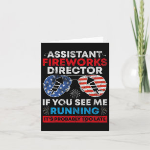 Istant Fireworks Director If You See Running 4th O Card