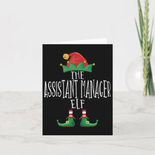 Istant Manager Elf Shirt Family Matching Group Chr Card