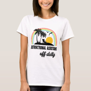 Istant Off Duty Rainbow End Of School Year T-Shirt
