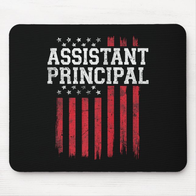Istant Principal American Flag Usa Patriot Patriot Mouse Mat (Front)